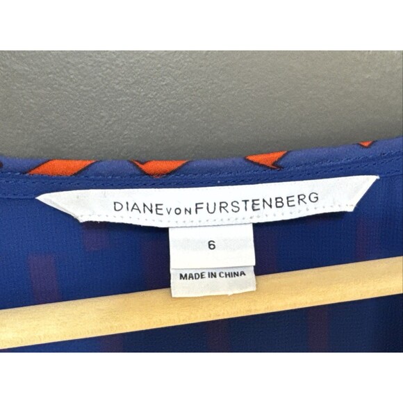 Diane Von Furstenberg Rachael Size 6 Purple Red Silk Cowl Neck Dress - Picture 5 of 11